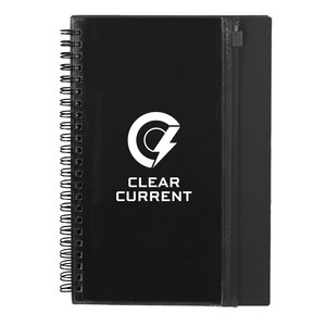 [SM-5318] 5.5'' x 8.5'' Spiral Notebook with Clear Pocket