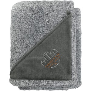 [1080-49] Heathered Fuzzy Fleece Blanket