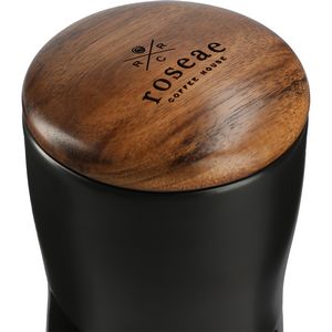 10 Oz. Reno Double Wall Ceramic Tumbler w/Wood Lid