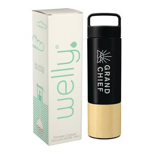 [1629-07] 18 Oz. Welly® Traveler Copper Vacuum Bottle w/Gift Box