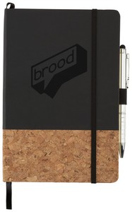 [2800-45] 5.5'' x 8.5'' FSC® Mix Lucca Cork Hard Bound Journal