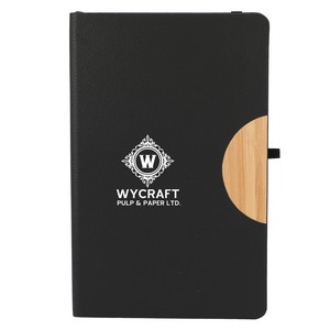 [2900-52] 5.5'' x 8.5'' Kaya Recycled PU and Bamboo Journal
