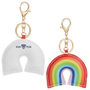 [SM-2292] Rainbow Leather Keychain