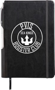 [SM-3508] 6'' x 8.5'' FSC® Mix Viola Bound Notebook with Pen