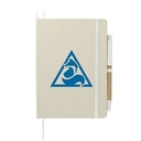 5'' x 7'' Organic Cotton Bound Notebook w/Pen
