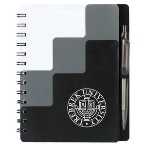 [SM-5296] 5'' x 7'' Recycled Pace Spiral Notebook w Pen