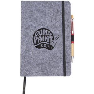 [SM-5297] THE GOODS™ Recycled Felt 8'' x 5.5'' Bound Notebook