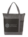 Chrome Non-Woven Zipper Convention Tote