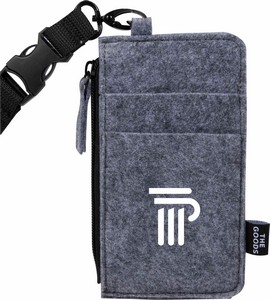 THE GOODS™ Recycled Felt Lanyard Wallet