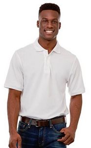 [16624] Men's BELMONT Short Sleeve Pique Polo
