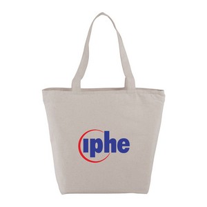 [SM-7235] Maine 8 Oz. Cotton Canvas Zippered Tote