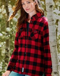 [97603] Women's SPRUCELAKE Roots73 Long Sleeve Button Up Flannel Shirt