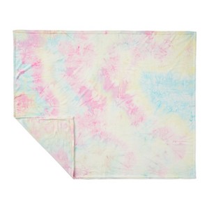 [1080-47] Tie Dye Flannel Fleece Blanket