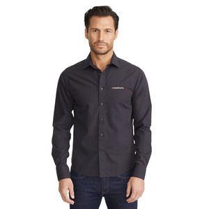 [31360] Men's UNTUCKit Black Stone Wrinkle-Free Long Sleeve Button Up Shirt
