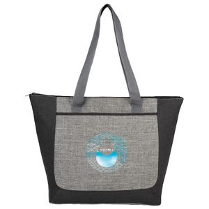 [3450-71] Reclaim Two-Tone Recycled Zippered Tote