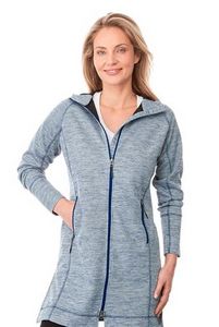 [98210] Women's ODELL Performance Knit Tunic Length Full Zip Hoodie with Thumb Holes