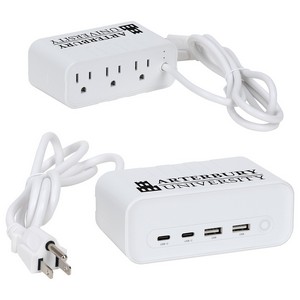 [EAC-RL23] Relay 5' Charging Station with Type-C, USB & AC Outlets