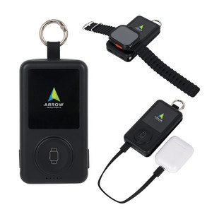 [EPB-CH26] Charter 6200mAh Light Up Power Bank with Watch Charger & Keyring