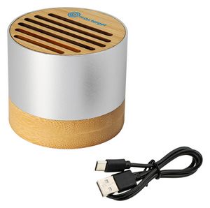 [ESP-ES24] EcoSound Bamboo/Recycled Aluminum Wireless Speaker
