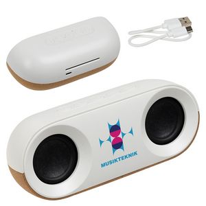 [ESP-OV23] Ovation 10W Stereo Speaker Made With FSC® Cork & Recycled Plastic
