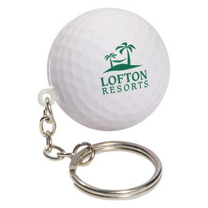 [LKC-GF04] Golf Ball Stress Reliever Key Chain