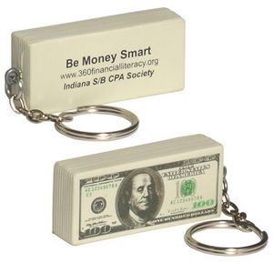 [LKC-HD01] $100 Bill Stress Reliever Key Chain