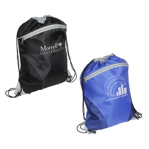 [WBA-CM12] Cyclone Mesh Curve Polyester Drawstring Backpack