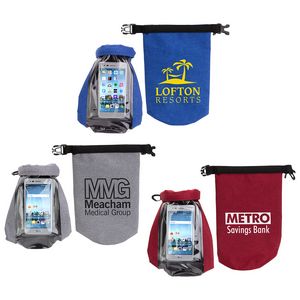 [WBA-WG19] 2-Liter Waterproof Gear Bag with Touch-Thru Phone Pocket