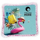 Pink Flamingo Tube Square Aqua Pearls™ Hot/Cold Pack