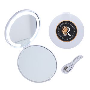 [WPC-AL25] Allure Rechargeable Dual Pocket Mirrors with 2 Light Modes