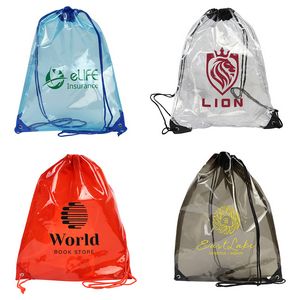 [WWA-DW23] Diamond Clear TPU Drawstring Backpack