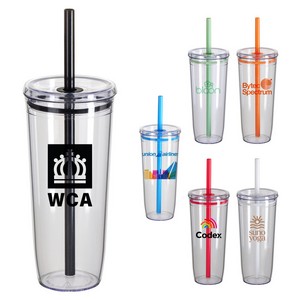 Norris 20 oz Recycled Acrylic Straw Tumbler