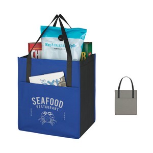 [3320] Non-woven Shopper's Pocket Recycled Tote Bag