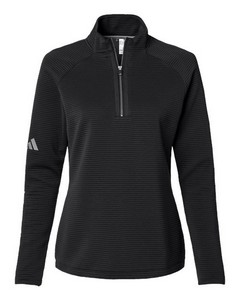 [A589] Adidas® Women's Spacer Quarter-Zip Pullover