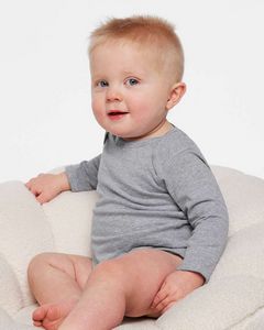 [4421] Rabbit Skins® Infant Fine Jersey Long Sleeve Bodysuit