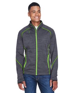 North End® Men's Flux Mélange Bonded Fleece Jacket