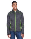 North End® Men's Flux Mélange Bonded Fleece Jacket