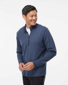 [A554] Adidas® 3-Stripes Quarter-Zip Sweater