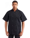 Artisan Collection by Reprime® Unisex Studded Front Short-Sleeve Chef's Jacket