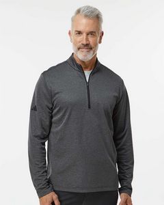 [A593] Adidas® Space Dyed Quarter-Zip Pullover 