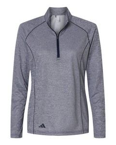 [A594] Adidas® Women's Space Dyed Quarter-Zip Pullover 