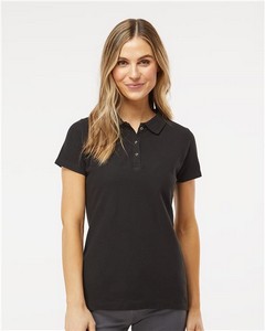 M&O® Women's Ringspun Pique Polo