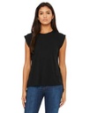 BELLA+CANVAS® Women's Flowy Rolled Cuffs Muscle Tee