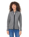 Core 365™ Women's Venture Heathered Stripe Full-Zip Jacket
