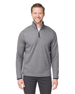Core 365™ Men's Venture Heathered Stripe Quarter-Zip Pullover