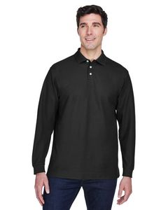 [D110] Devon & Jones™ Men's Pima Piqué Long-Sleeve Polo