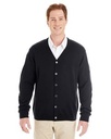 Harriton® Men's Pilbloc™ V-Neck Button Cardigan Sweater