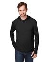 North End® Unisex JAQ Stretch Performance Hooded Long Sleeve T-Shirt