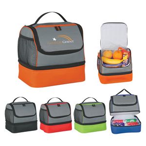 [3513] Two Compartment Lunch Pail Bag