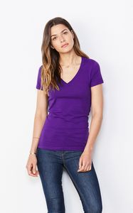 BELLA+CANVAS® Women's Jersey Deep V-Neck Tee